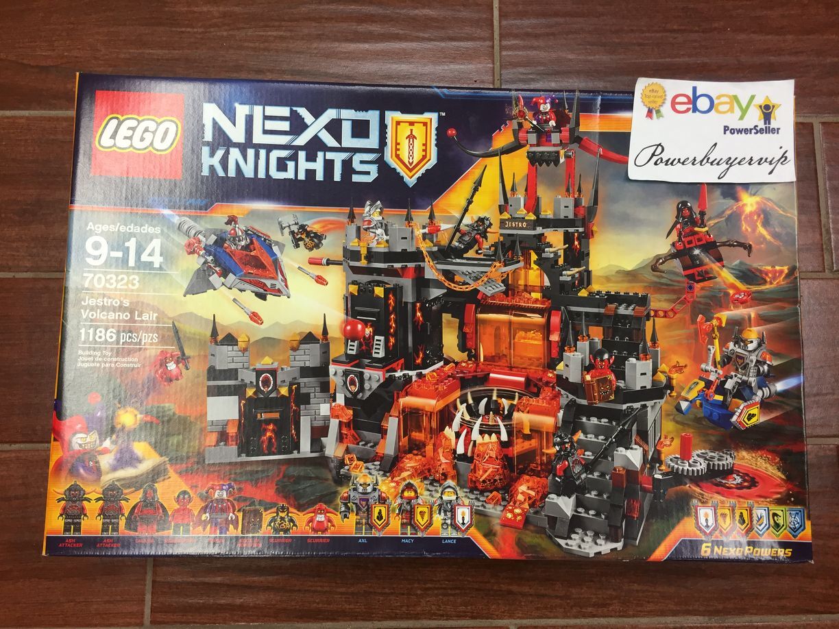 NEW LEGO 70323 Nexo Knights Jestro's Volcano Lair Building Kit (1186 Piece) - Click Image to Close